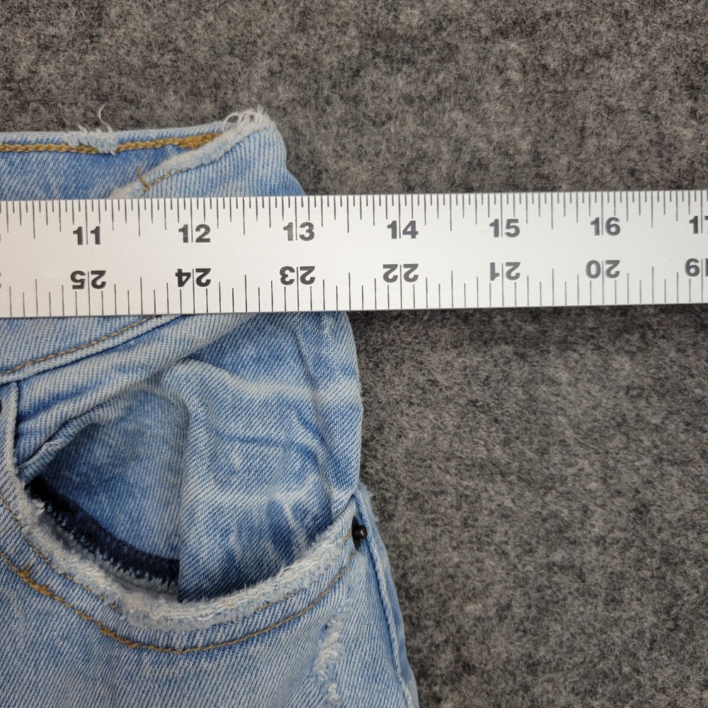 Abercrombie Fitch Jeans Womens 27/4 Blue Ultra High Rise The Kick Flare Y2K - Picture 12 of 14